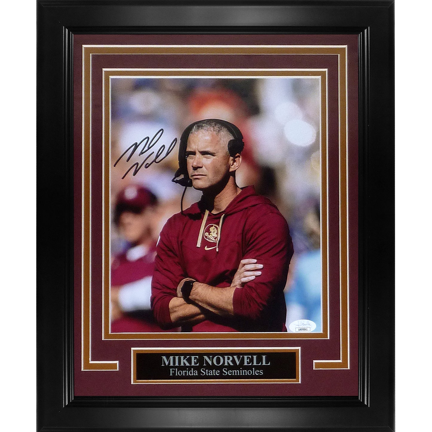 Mike Norvell Autographed Florida State FSU Seminoles Deluxe Framed 8x10 Photo - JSA