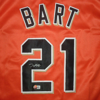 Joey Bart Autographed San Francisco (Orange #21) Custom Jersey - Beckett