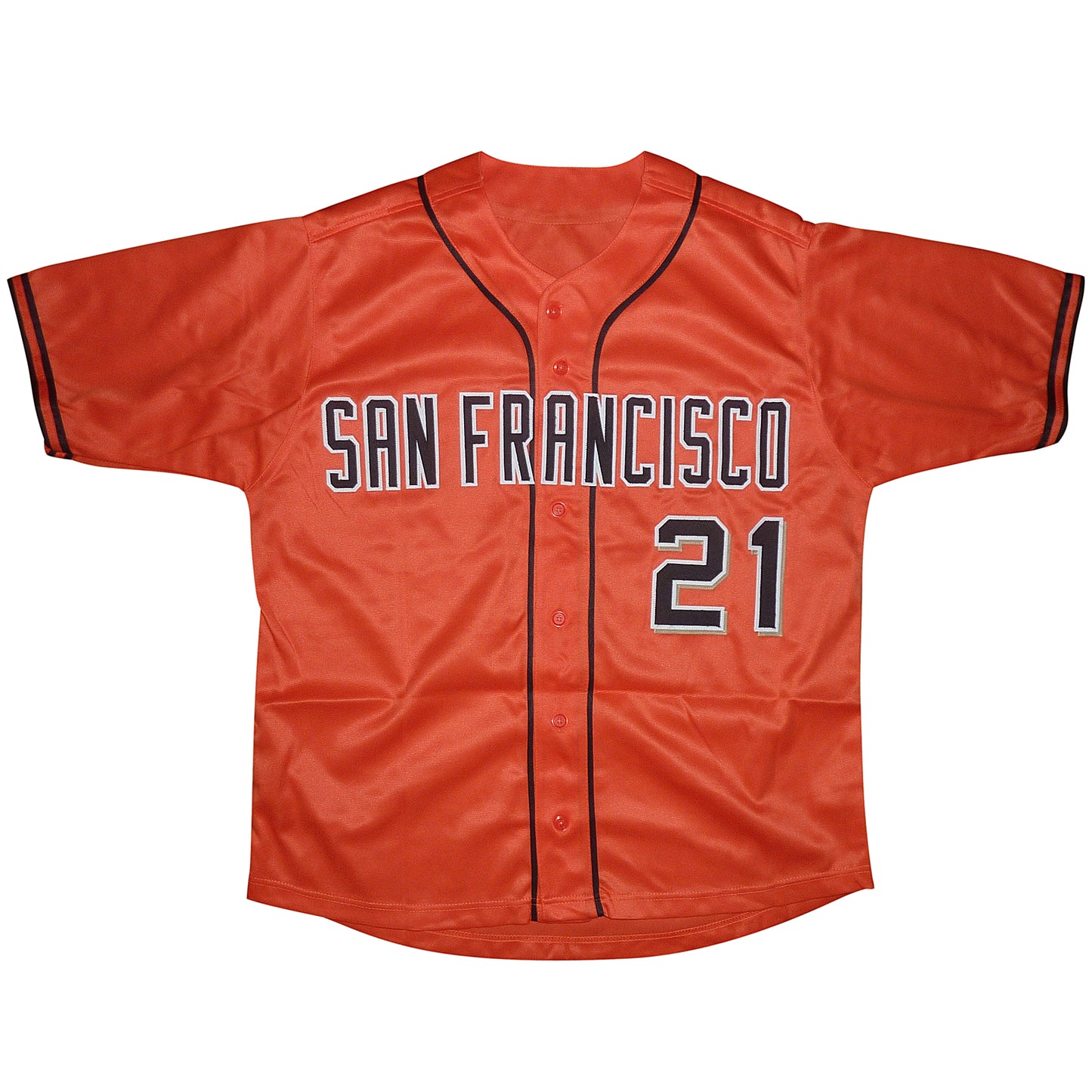Joey Bart Autographed San Francisco (Orange #21) Custom Jersey - Beckett