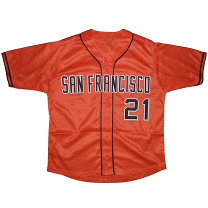 Joey Bart Autographed San Francisco (Orange #21) Custom Jersey - Beckett