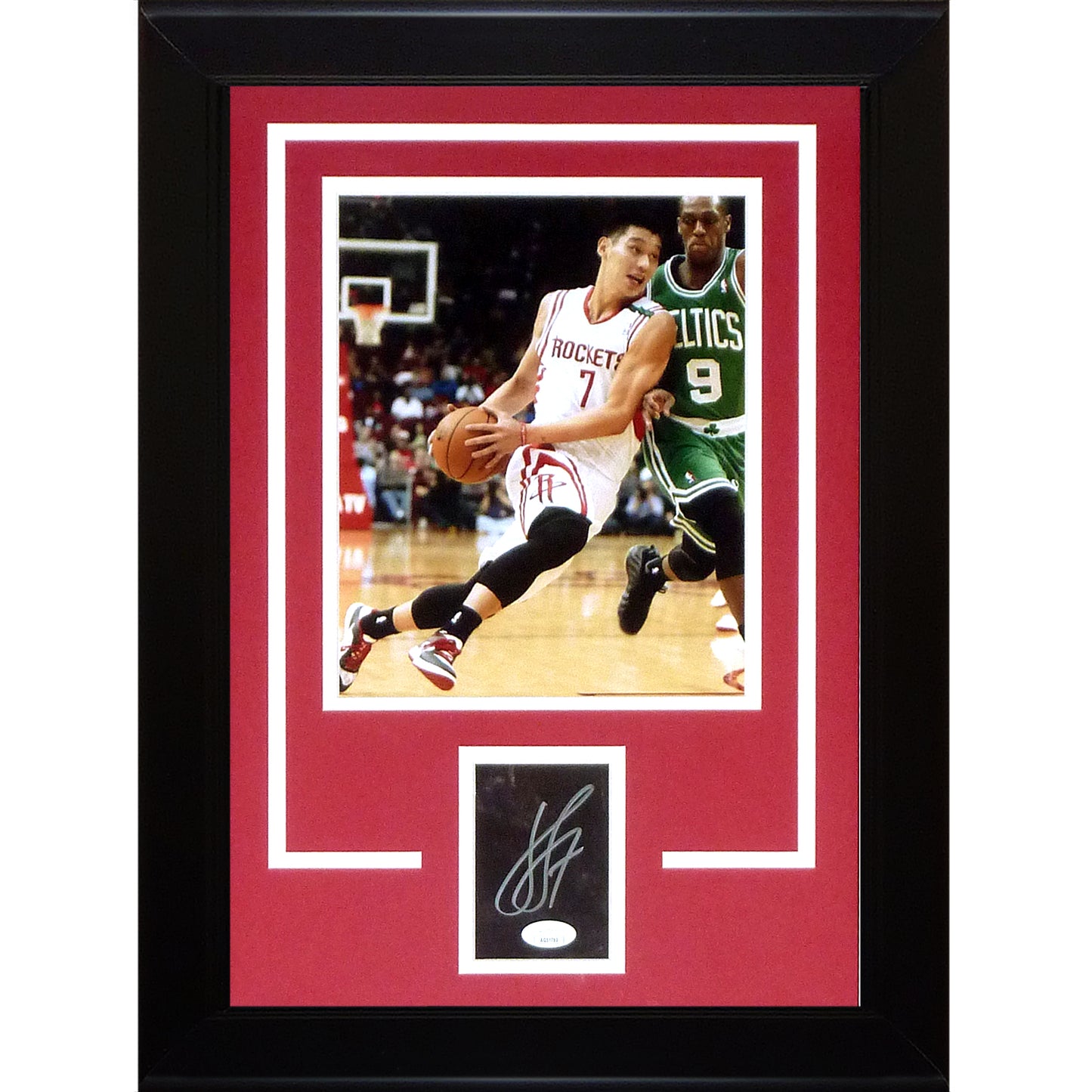 Jeremy Lin Autographed Houston Rockets "Signature Series" Frame - JSA