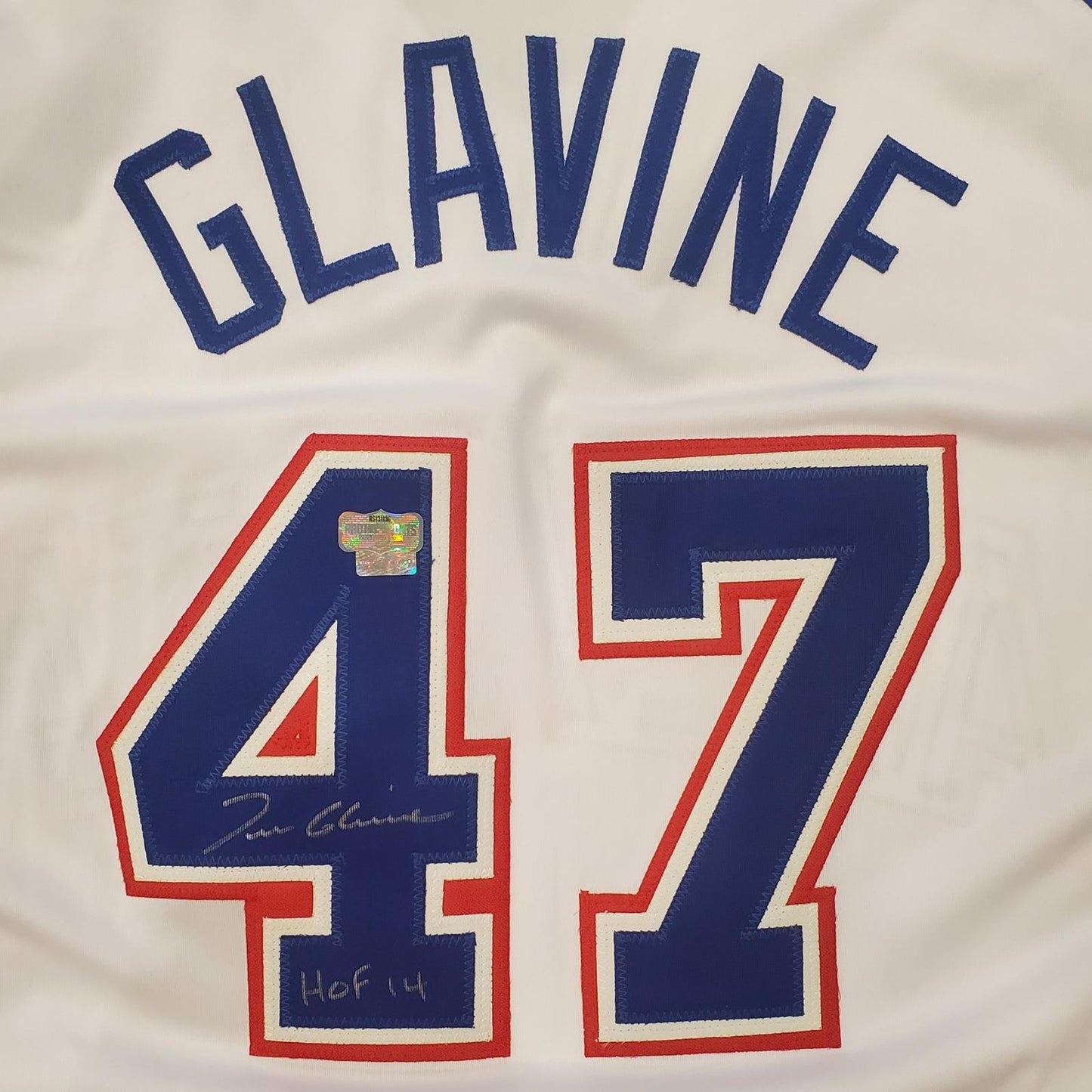 Tom Glavine Autographed Atlanta (Throwback White #47) Custom Jersey - Radtke