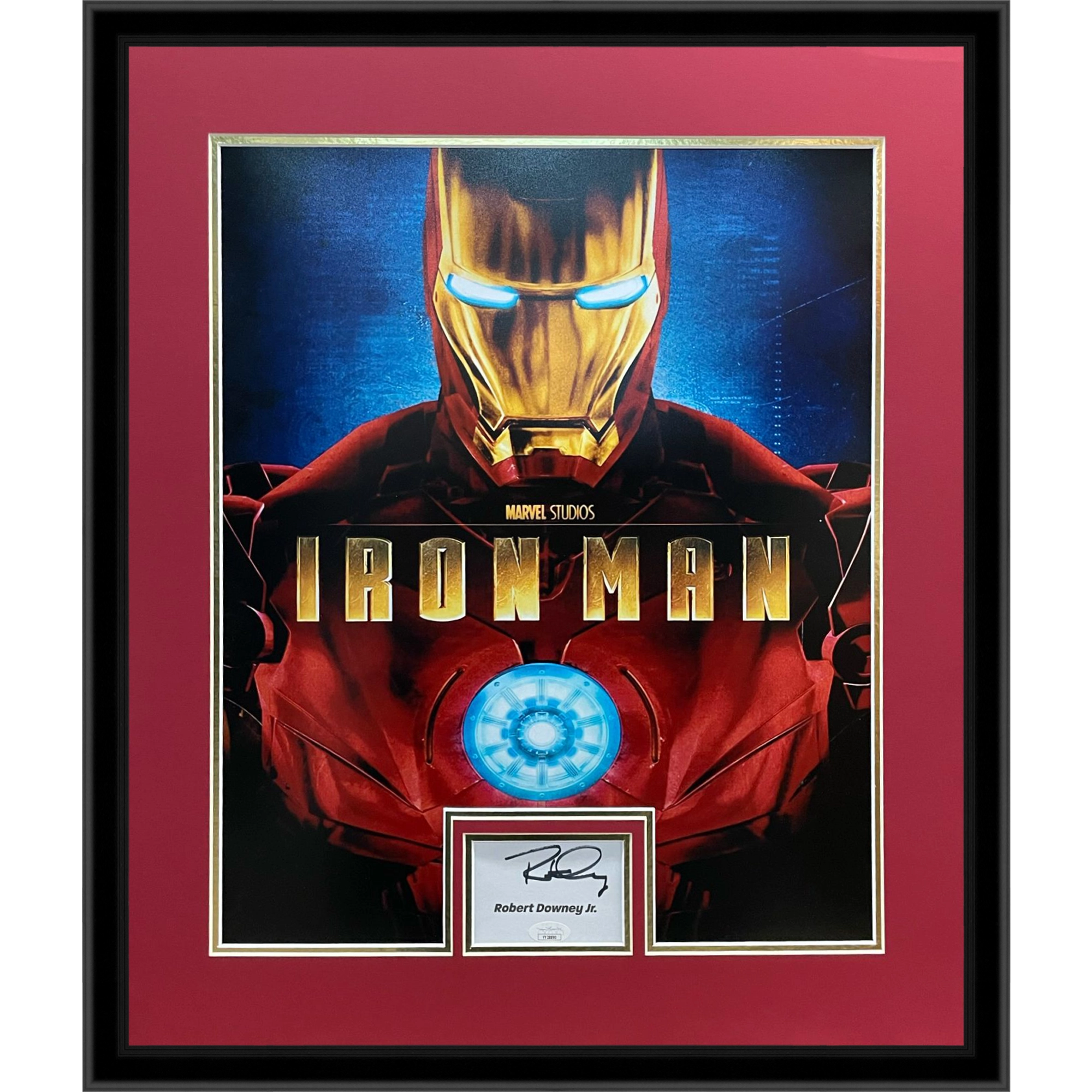Robert Downey Jr Autographed Iron Man Deluxe Framed 16x20 Movie Poster Piece JSA