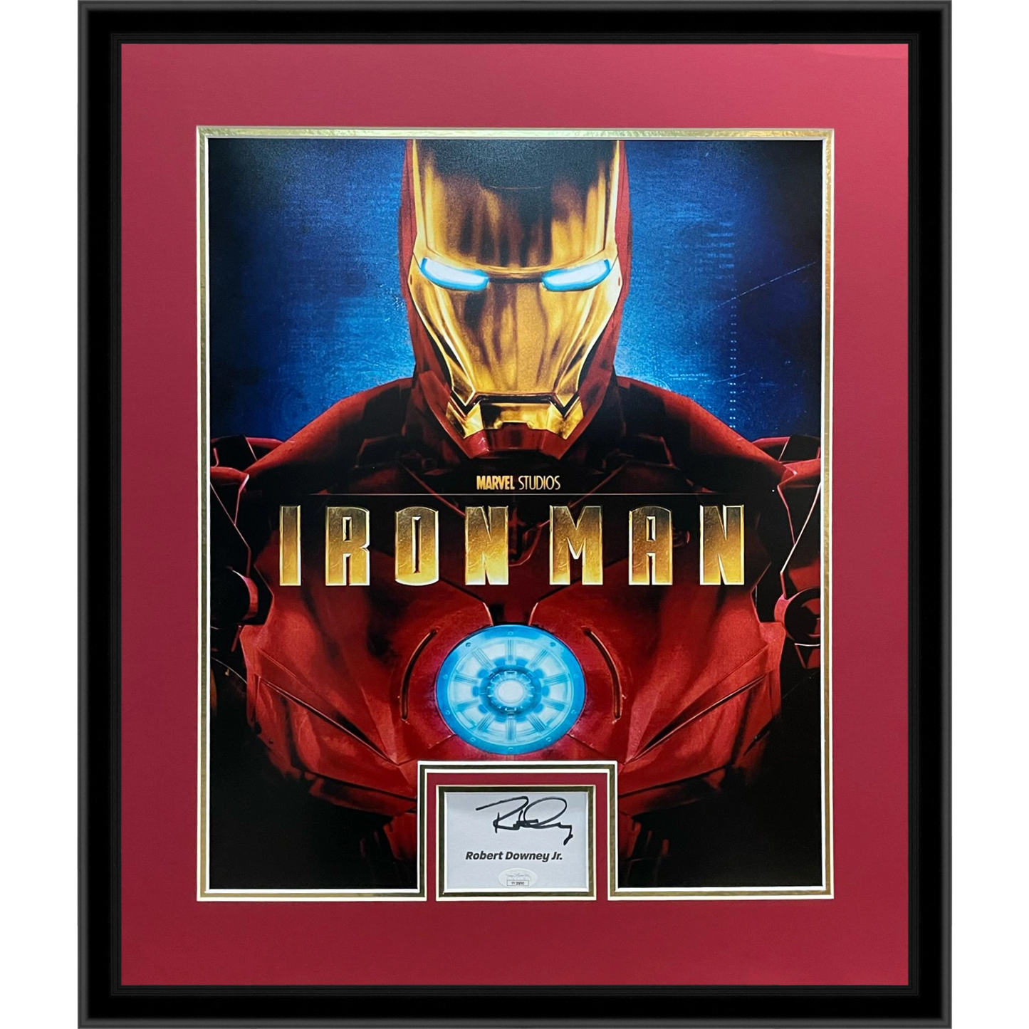 Robert Downey Jr Autographed Iron Man Deluxe Framed 16x20 Movie Poster Piece JSA