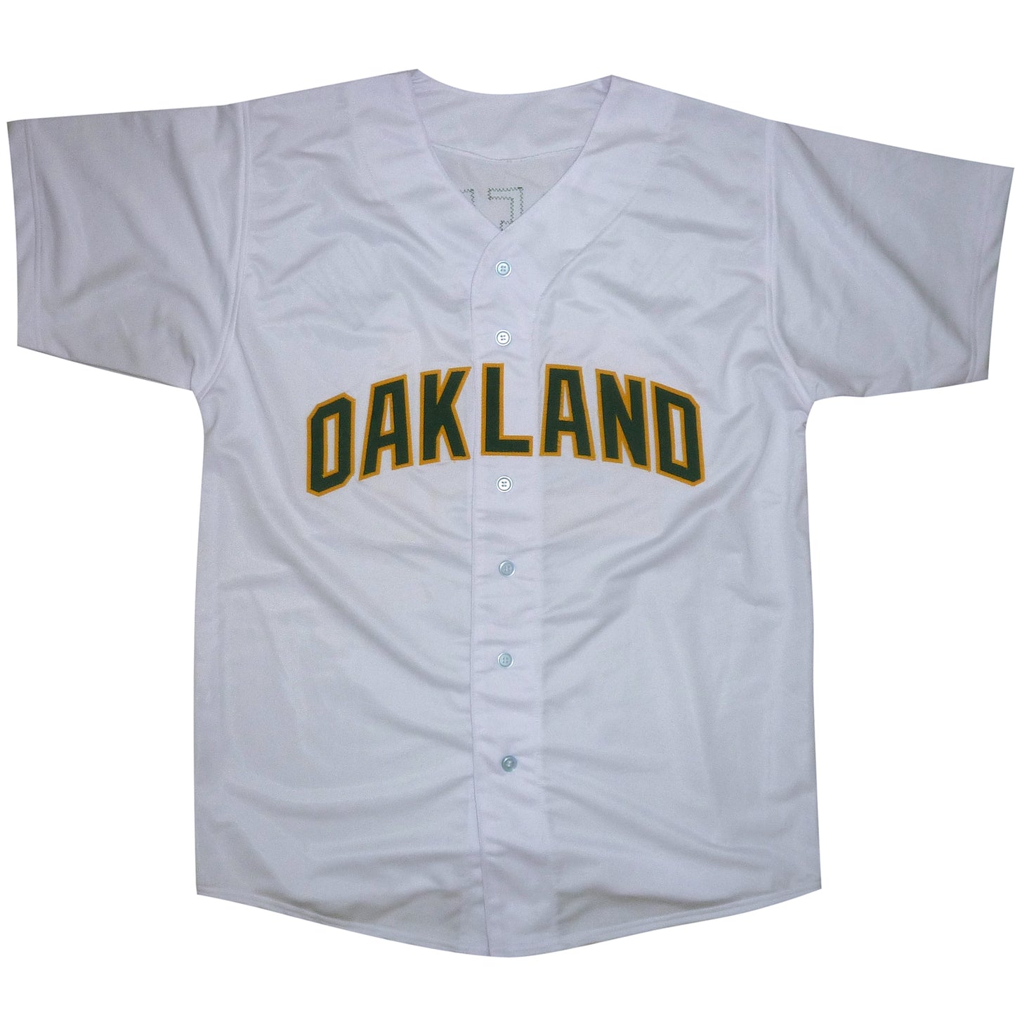 Rickey Henderson Autographed Oakland (White #24) Custom Jersey - Beckett