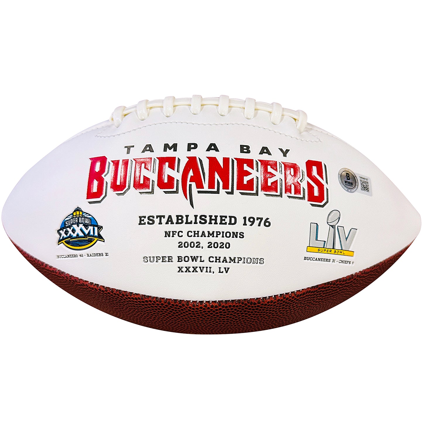 Baker Mayfield Autographed Tampa Bay Buccaneers Logo Football - Beckett