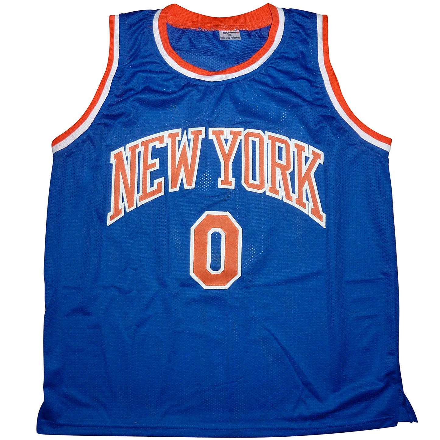 Donte Divincenzo Autographed New York (Blue #0) Custom Jersey Beckett