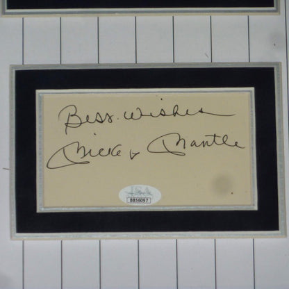 Mickey Mantle And Roger Maris Autographed New York Yankees Deluxe Framed Collage -  JSA