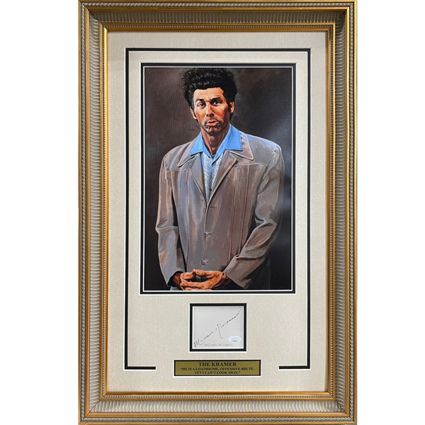 Michael Richards Autographed Seinfeld Deluxe Framed The Kramer