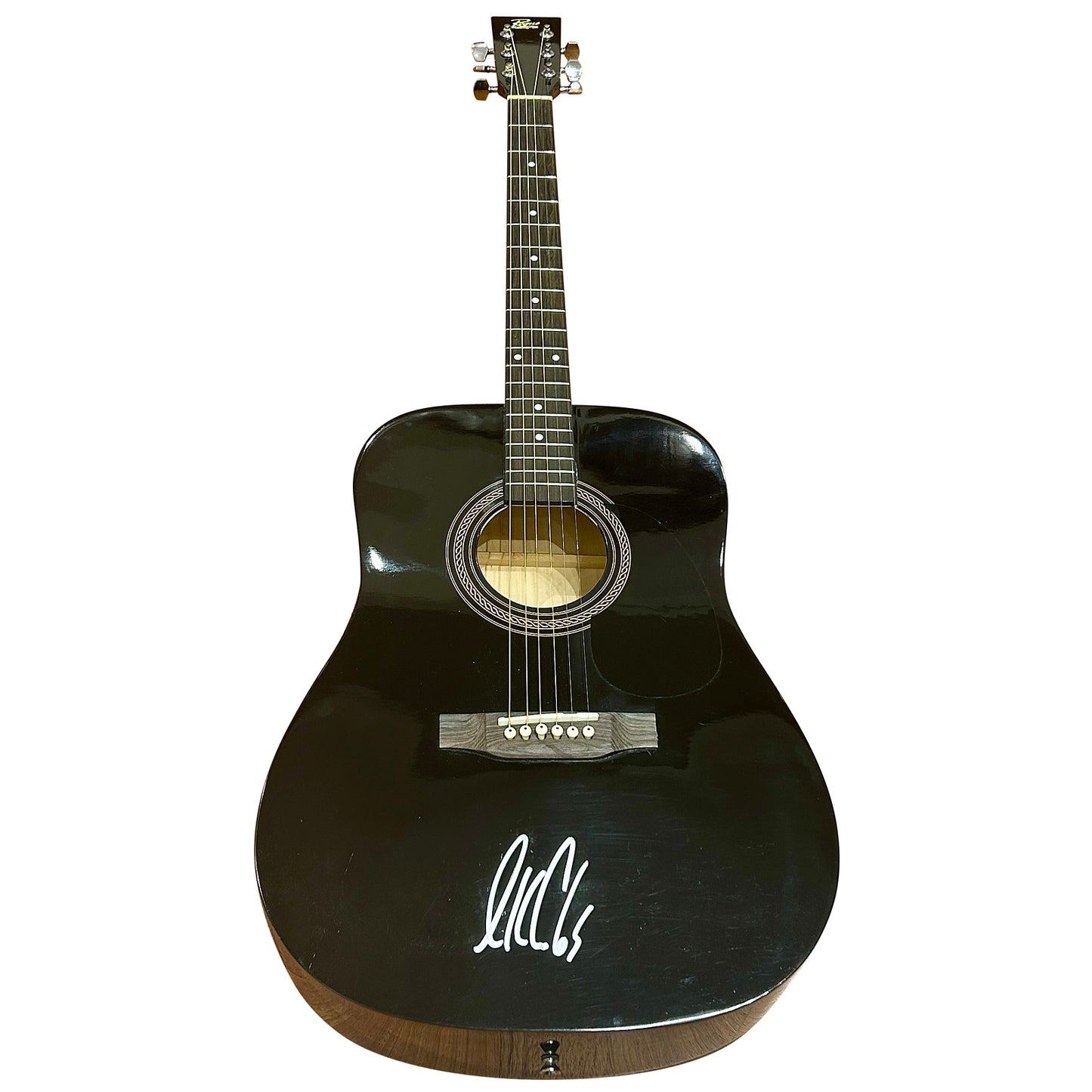 Luke Combs Autographed Black Acoustic Guitar - Beckett