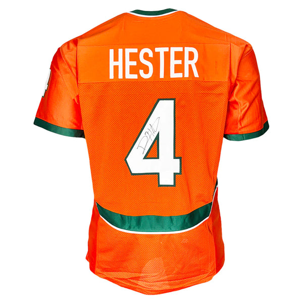 Devin Hester Autographed Miami Hurricanes (Orange #4) Custom