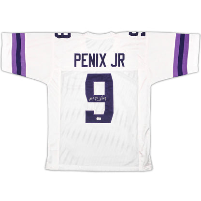 Michael Penix Jr. Autographed Washington Huskies (White #9) Custom Jersey - Beckett