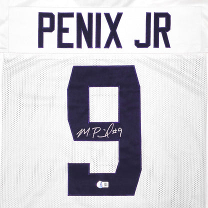 Michael Penix Jr. Autographed Washington Huskies (White #9) Custom Jersey - Beckett