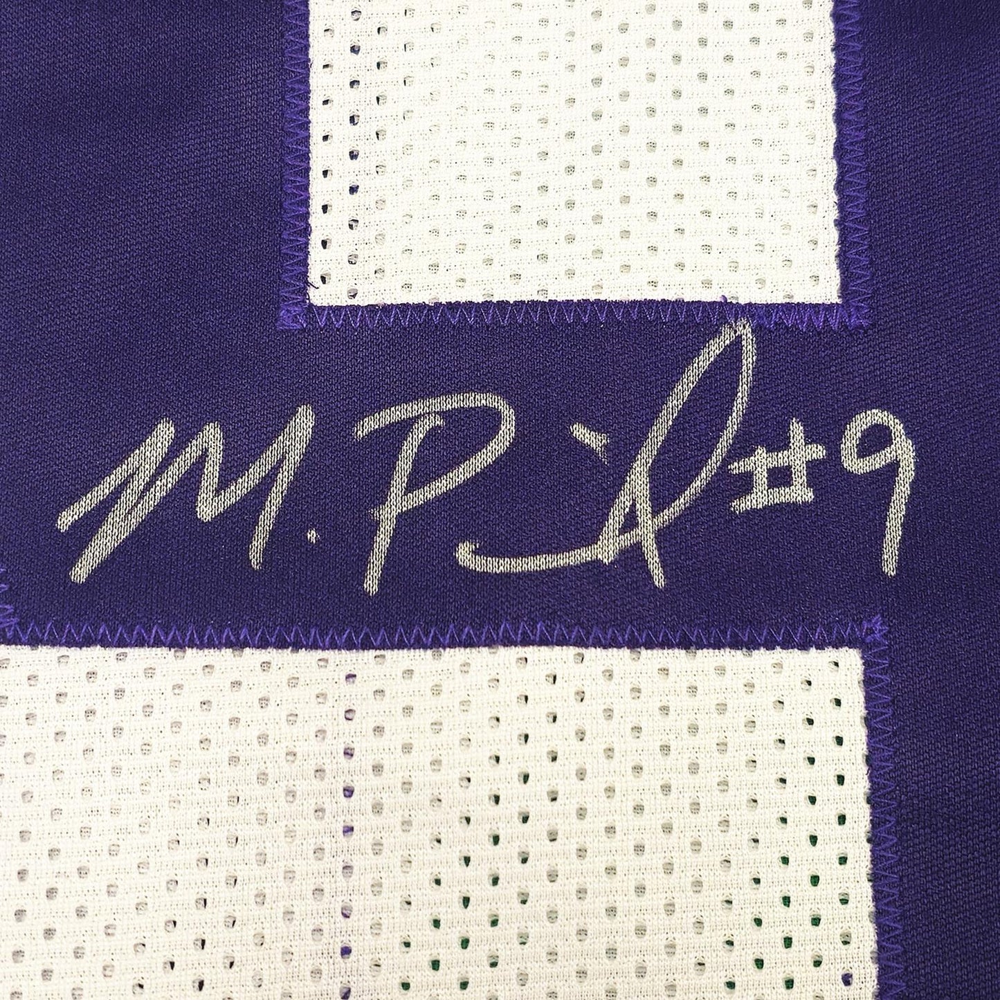 Michael Penix Jr. Autographed Washington Huskies (White #9) Custom Jersey - Beckett