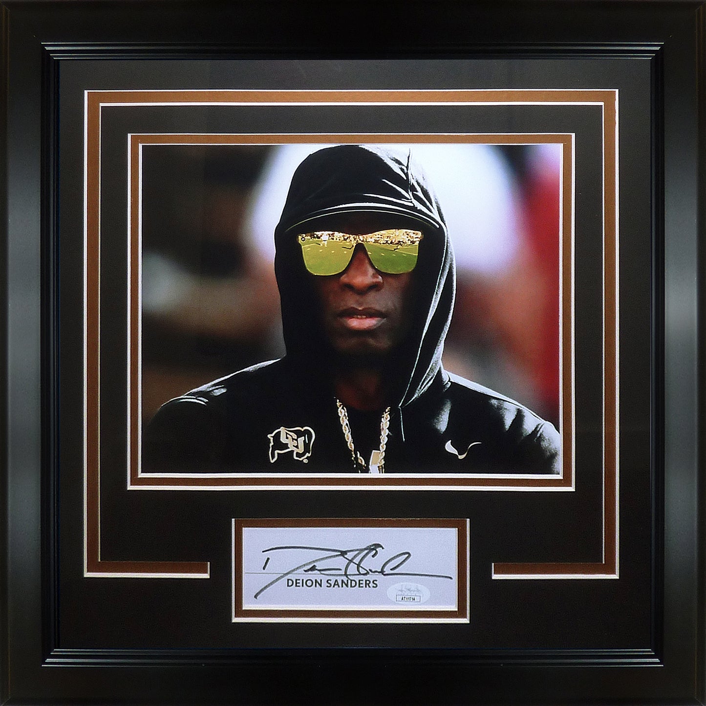 Deion Sanders Autographed Colorado Buffaloes "Signature Series" Frame - JSA