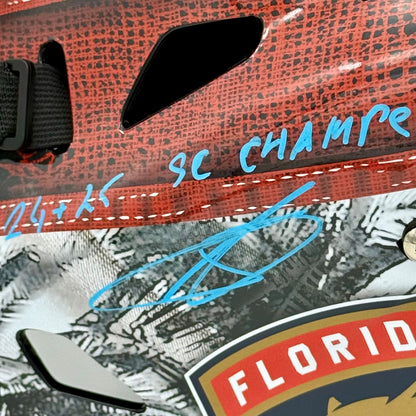 Sergei Bobrovsky Autographed Florida Panthers Full-Size Goalie Mask w/ "24-25 SC Champs" - Beckett