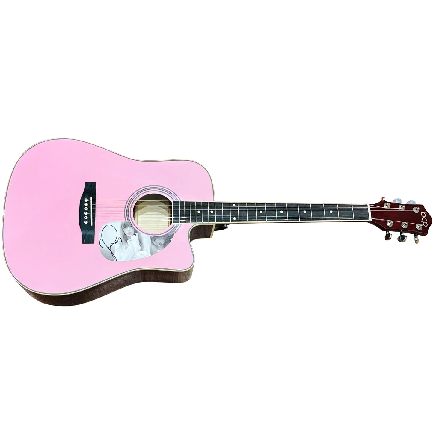 Taylor Swift Pink Acoustic Guitar with Autograph - JSA
