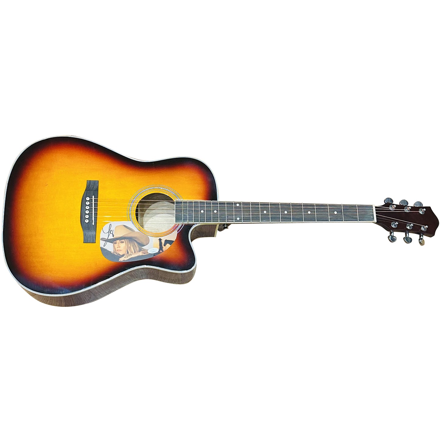 Lainey Wilson Sunburst Acoustic Guitar with Autograph - JSA