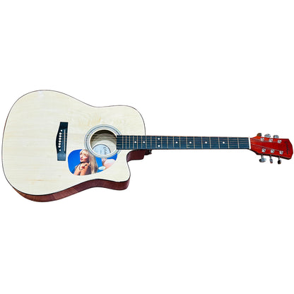 Sabrina Carpenter Natural Acoustic Guitar with Autograph - JSA
