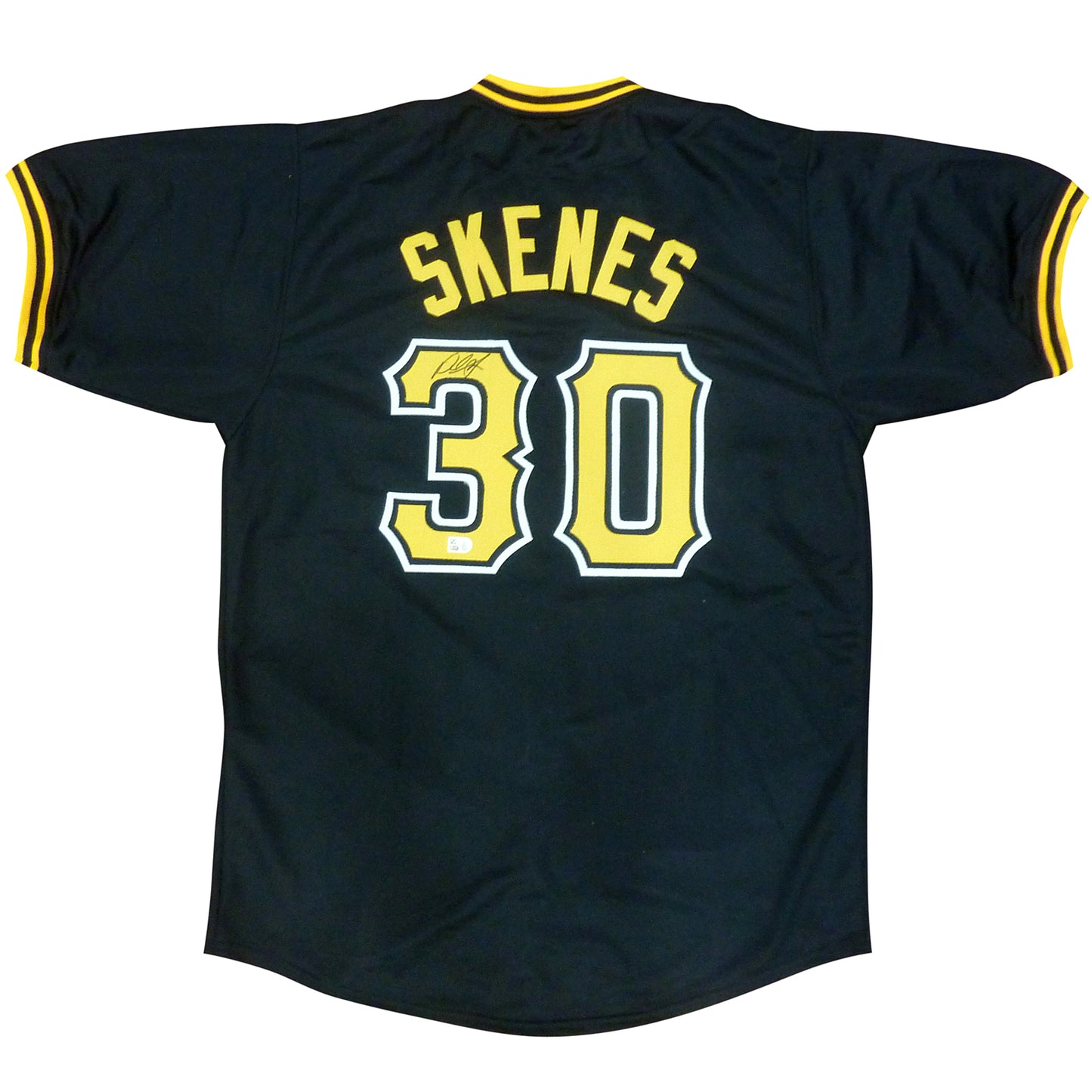 Paul Skenes Autographed Pittsburgh (Black #30) Custom Jersey - MLB