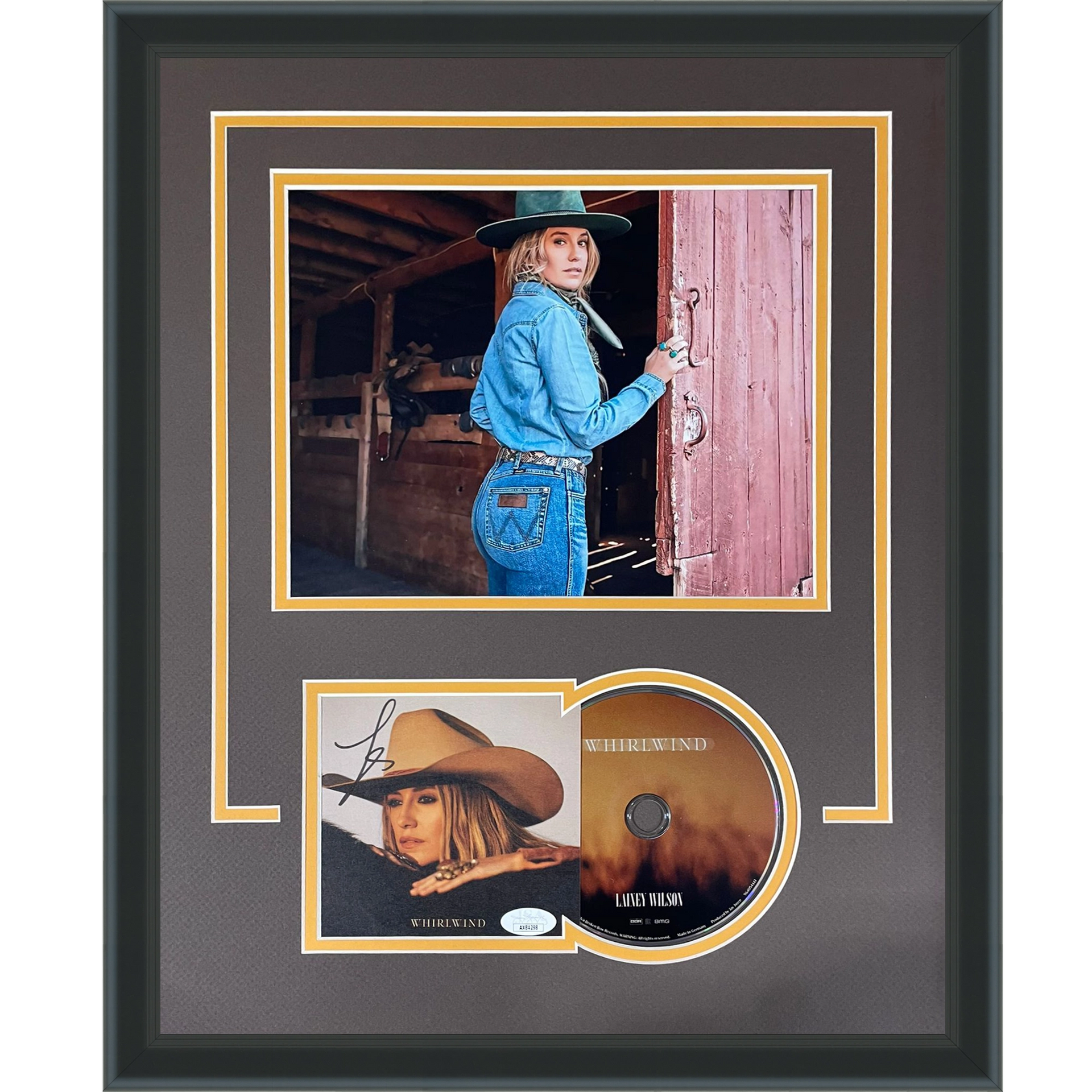 Lainey Wilson Autographed Whirlwind Deluxe Framed CD and Cover