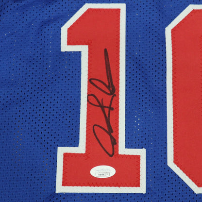 Dennis Rodman Autographed Detroit (Blue #10) Custom Jersey - Beckett