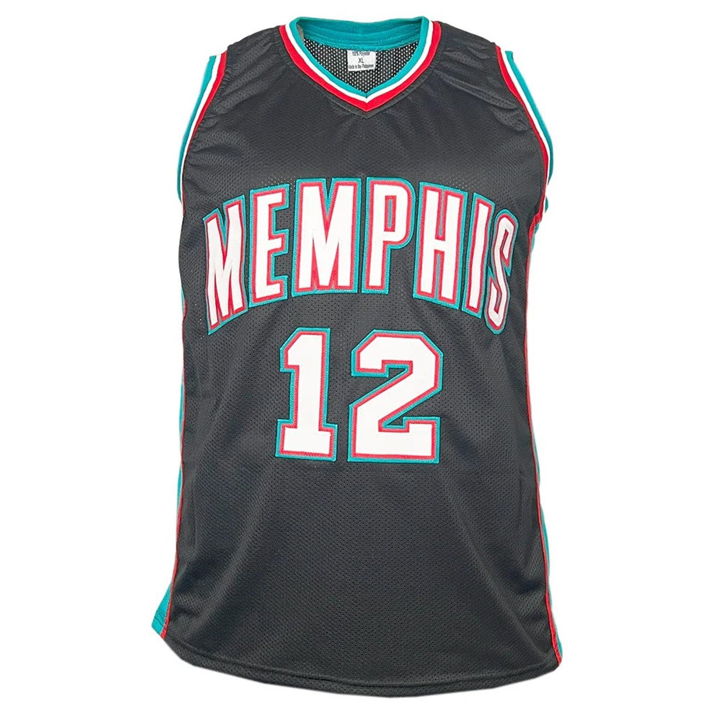 Ja Morant Autographed Memphis (Black #12) Custom Jersey - Beckett