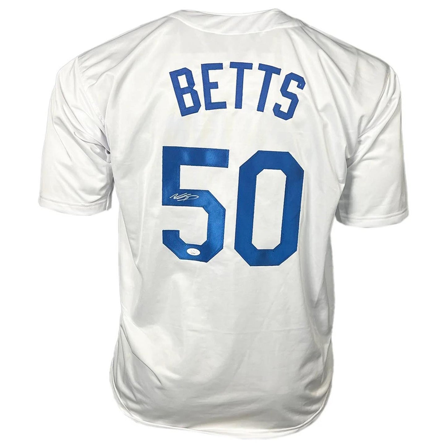 Mookie Betts Autographed Los Angeles (White #50) Custom Jersey - JSA