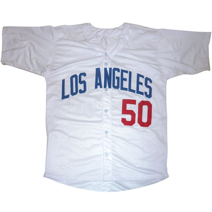 Mookie Betts Autographed Los Angeles (White #50) Custom Jersey - JSA