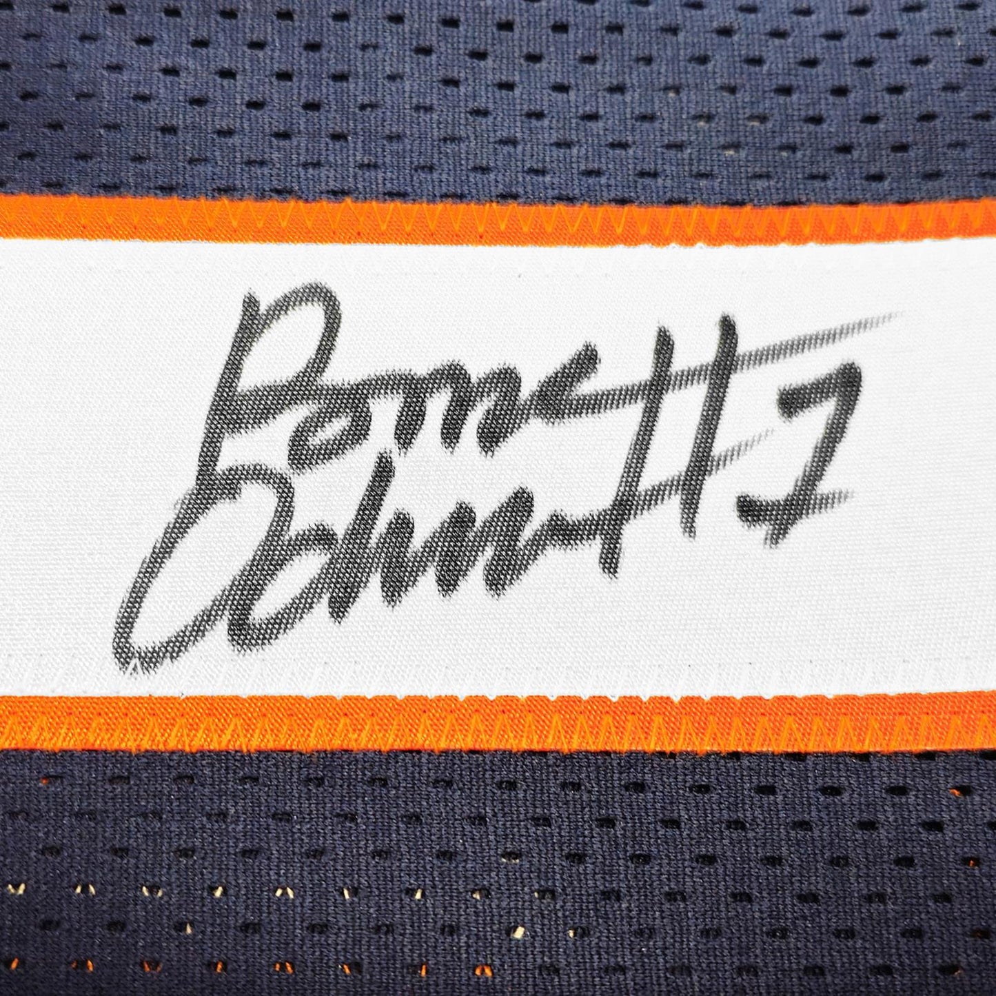 Rome Odunze Autographed Chicago (Navy Blue #15) Custom Jersey - Beckett