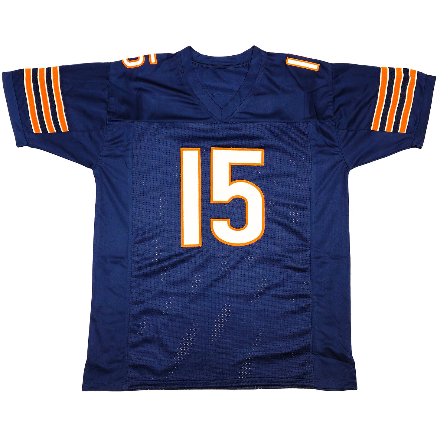 Rome Odunze Autographed Chicago (Navy Blue #15) Custom Jersey - Beckett