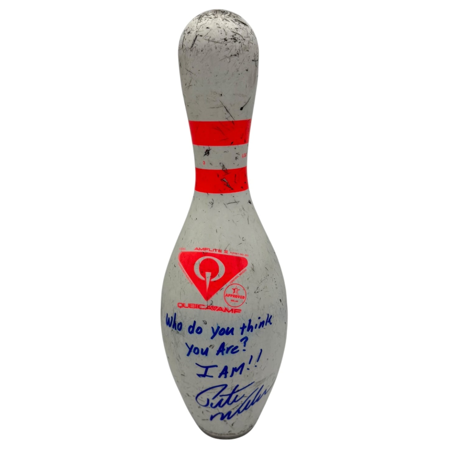 Pete Weber Autographed Bowling Pin with Long Inscription - JSA