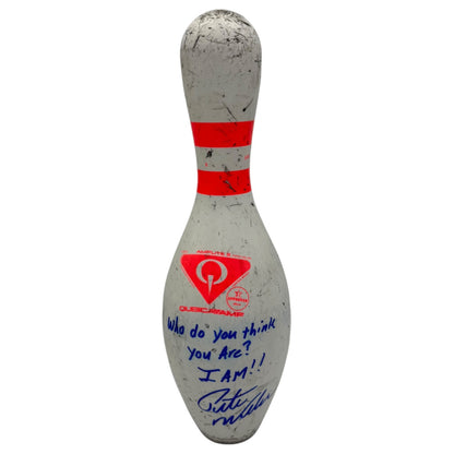 Pete Weber Autographed Bowling Pin with Long Inscription - JSA