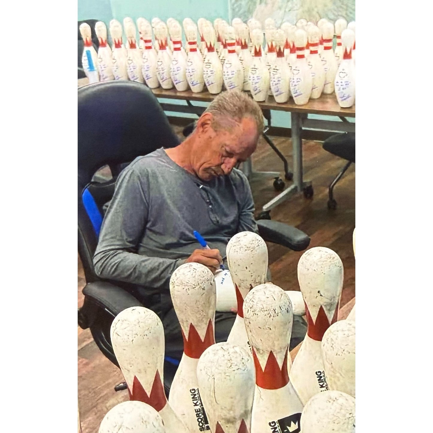 Pete Weber Autographed Bowling Pin with Long Inscription - JSA