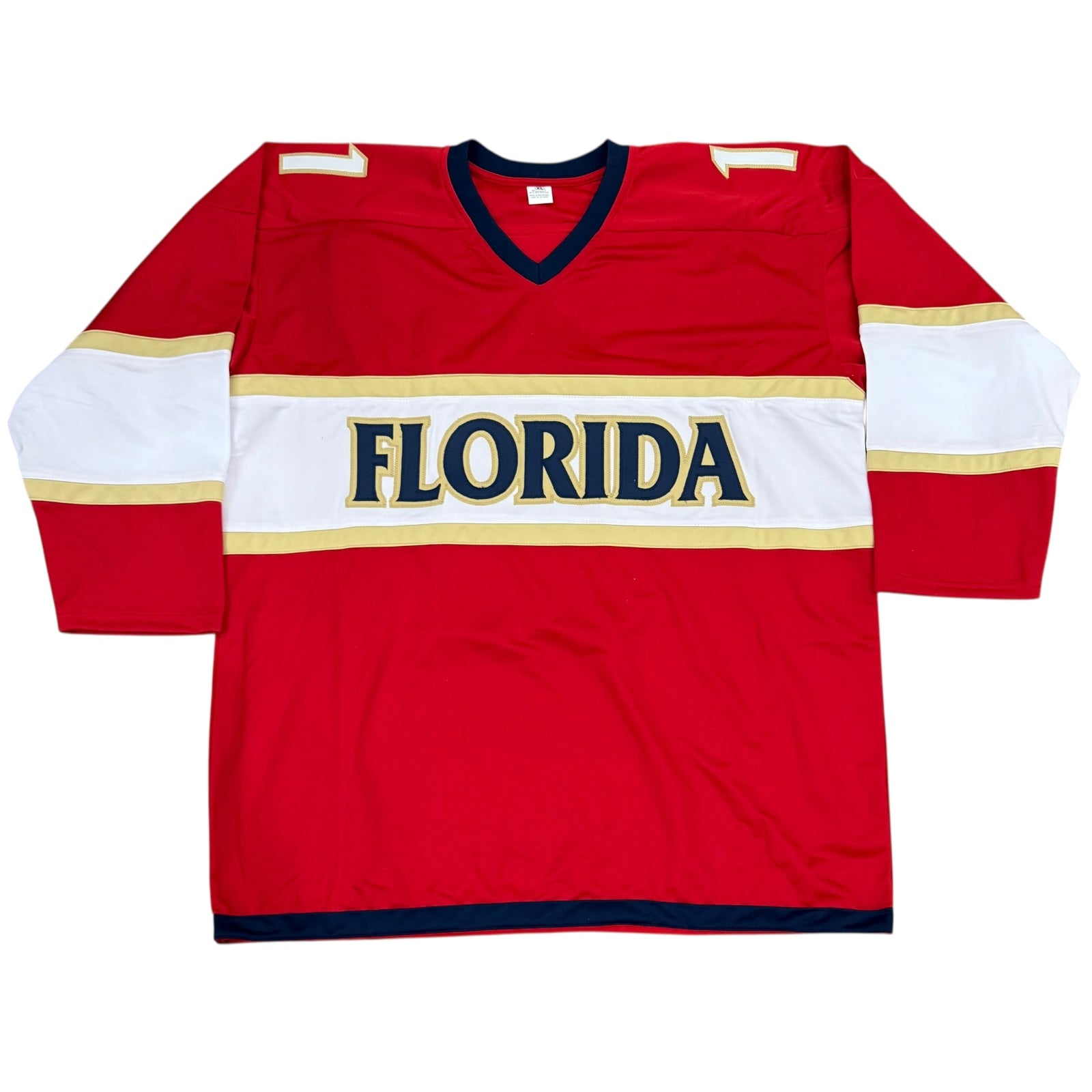 Mackie Samoskevich Autographed Florida (Red #11) Custom Hockey