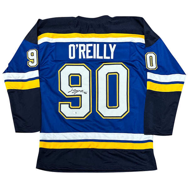 リプケン 直筆サイン オリオールズ ユニフォーム MLB ローリングス Ryan O'Reilly Autographed St Louis (Blue #90) Custom Hockey Jersey