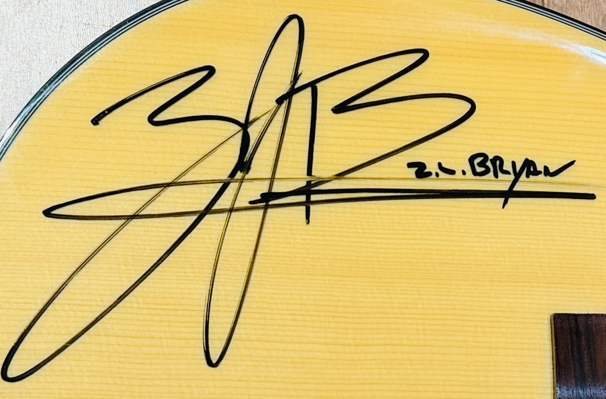 Zach Bryan Autographed Natural Acoustic Guitar - Beckett