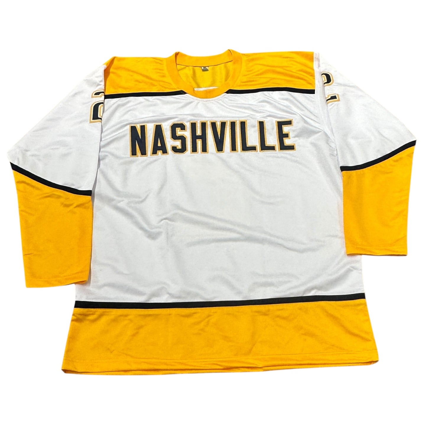 Luke Schenn Autographed Nashville (White #2) Custom Hockey Jersey - JSA