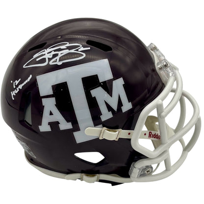 Johnny Manziel Autographed Texas AM Aggies Mini Helmet - Beckett