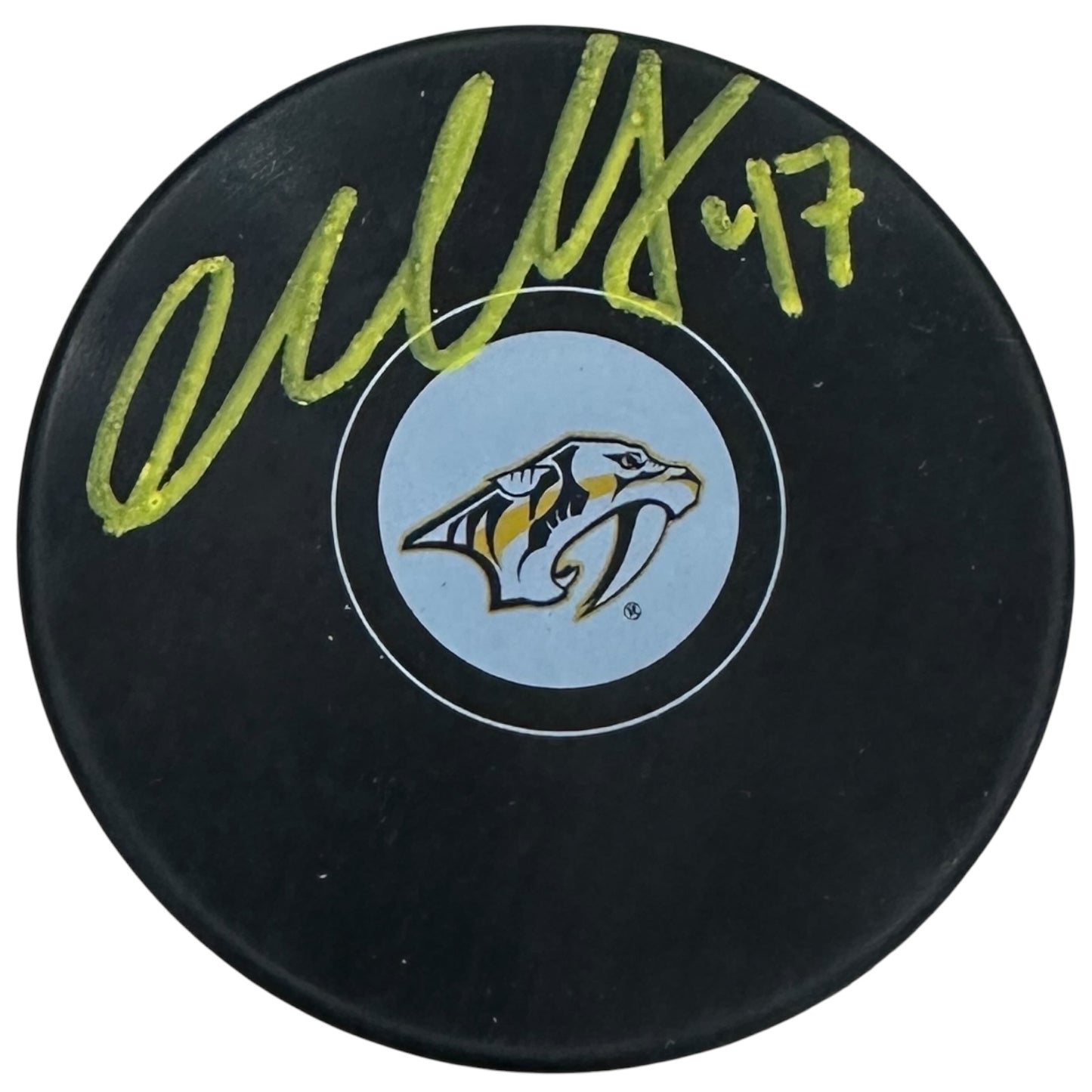 Michael McCarron Autographed Nashville Predators Hockey Puck - JSA