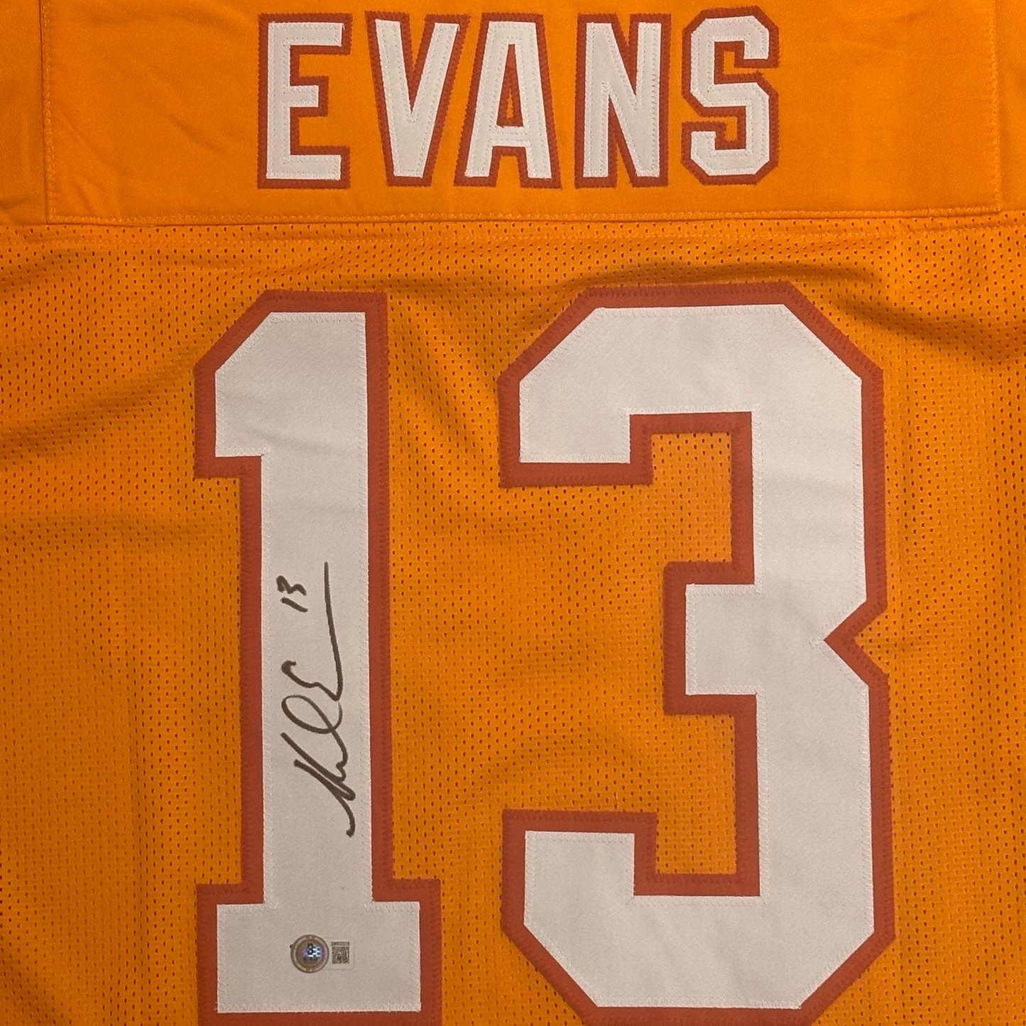 Mike Evans Autographed Tampa Bay (Creamsicle #13) Custom Jersey - Beckett