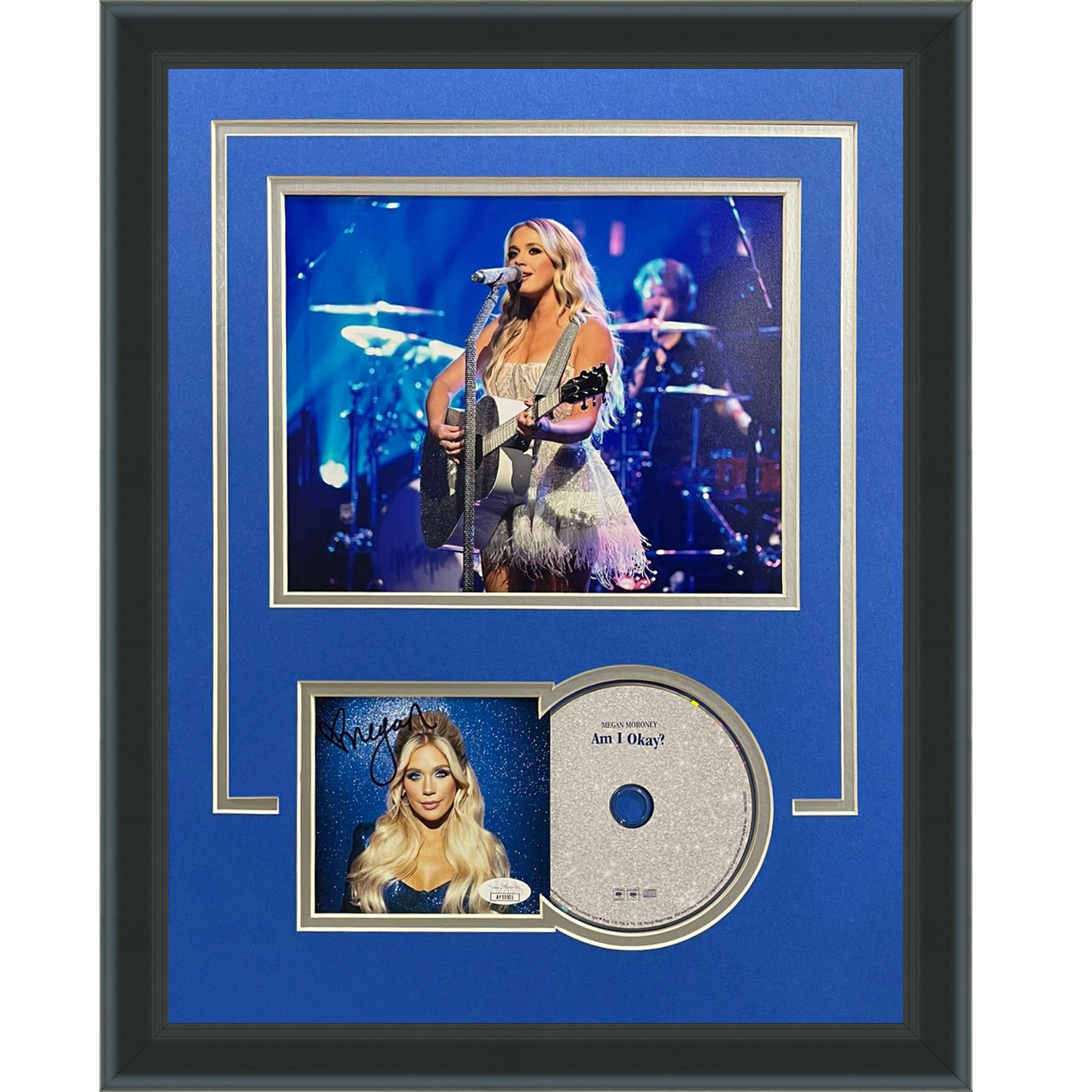 Megan Moroney Autographed Am I Ok? Deluxe Framed CD and Cover - JSA
