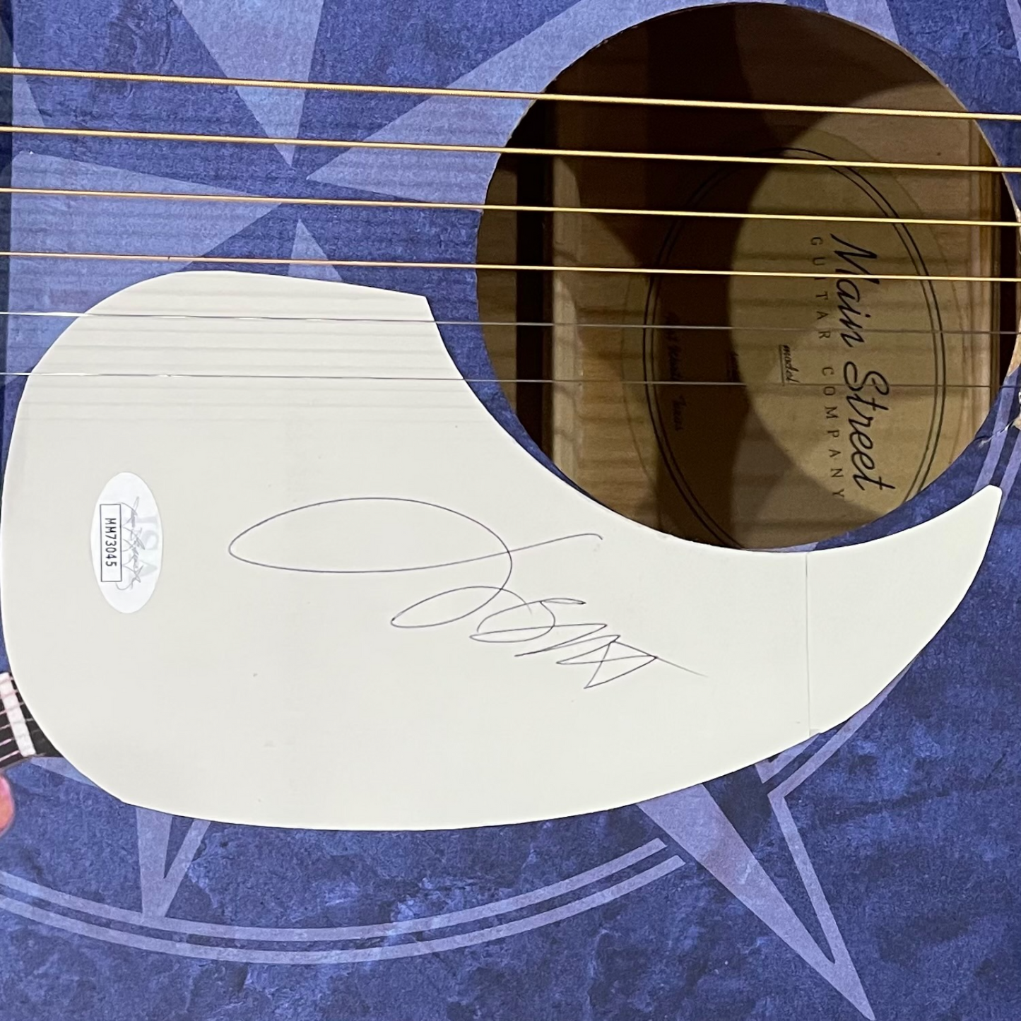 Jimmy Buffett Margaritaville Wrapped Acoustic Guitar with Signature - JSA LOA