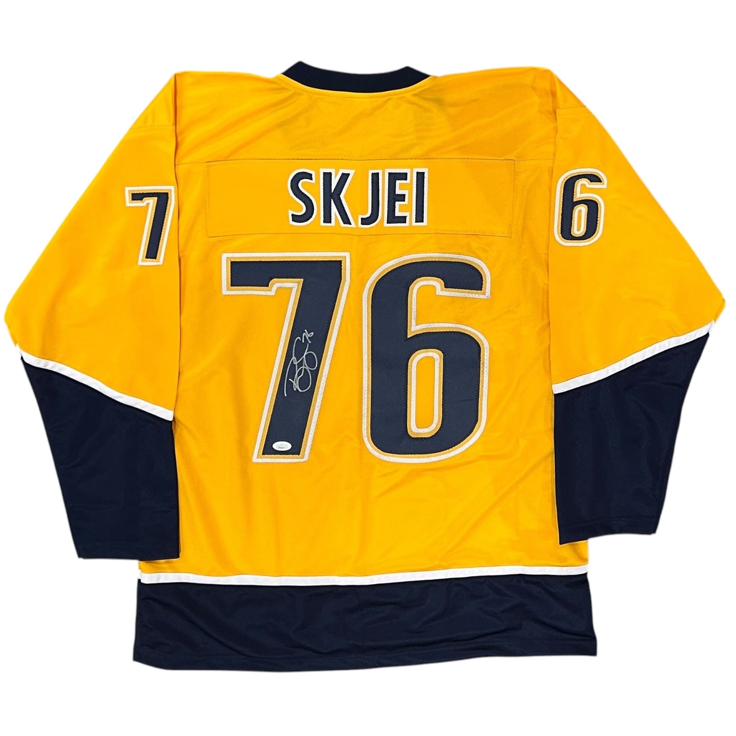 Brady Skjei Autographed Nashville (Gold #76) Custom Hockey Jersey - JSA