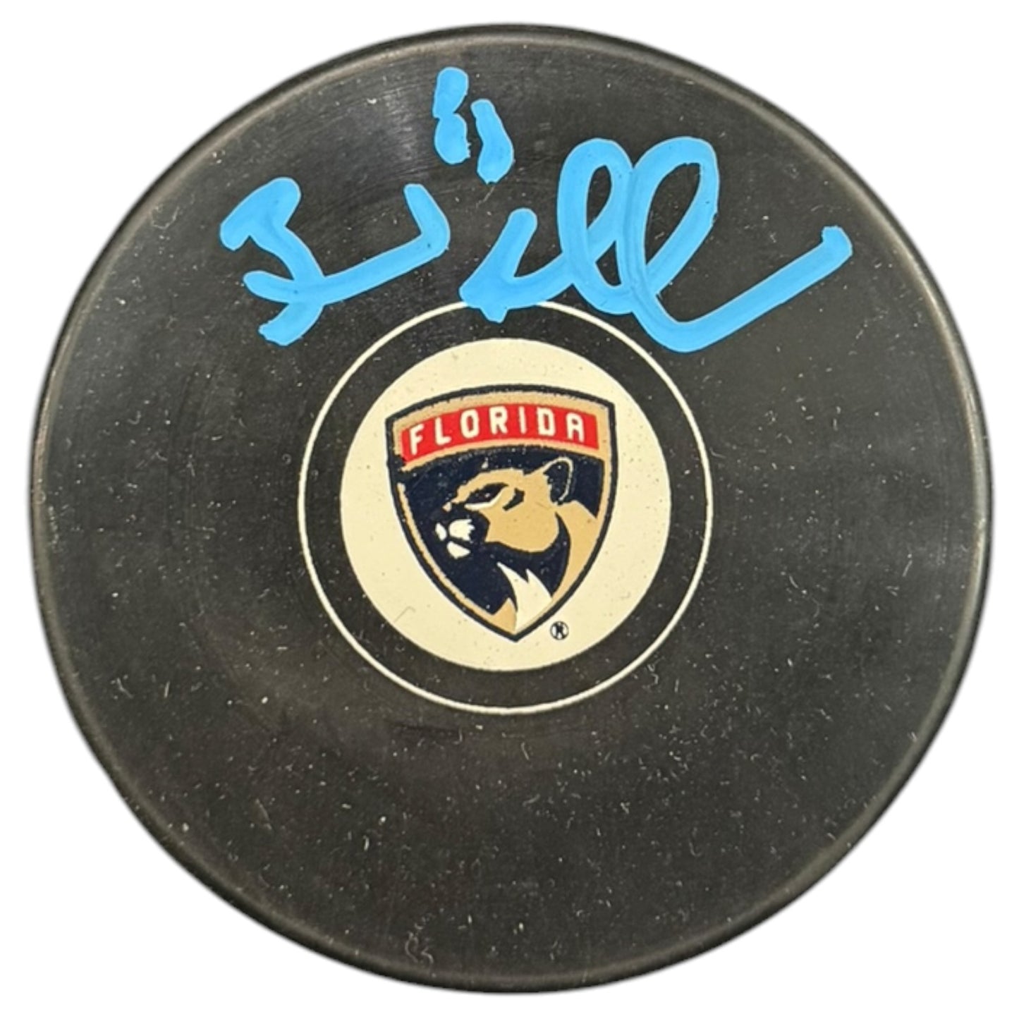 Brad Marchand Autographed Florida Panthers Hockey Puck - JSA
