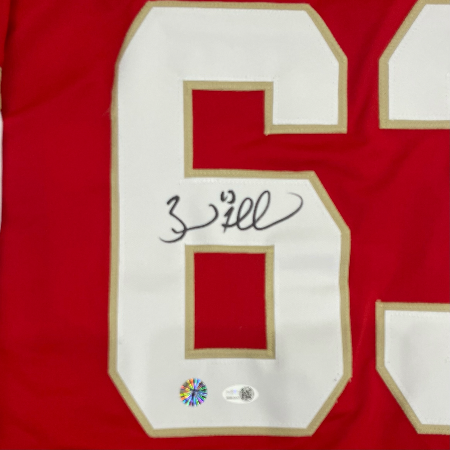 Brad Marchand Autographed Florida (Red #63) Custom Jersey - JSA