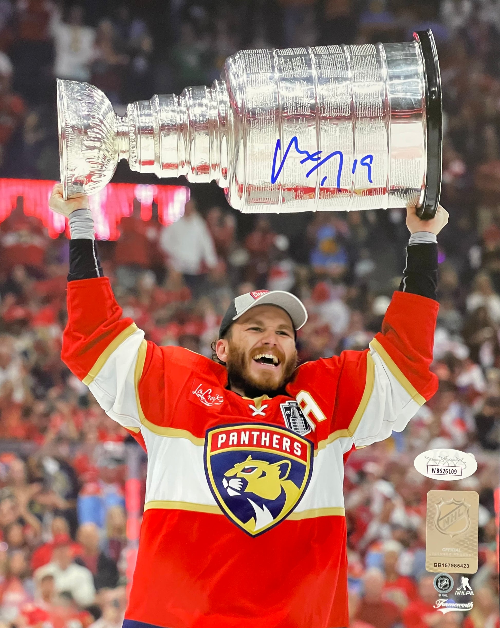 Matthew Tkachuk Autographed Florida Panthers (Stanley Cup Trophy