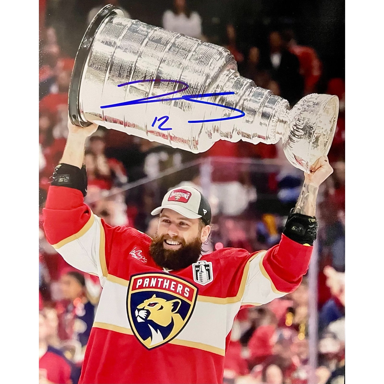 Jonah Gadjovich Autographed Florida Panthers (Stanley Cup Trophy) 8x10 Photo