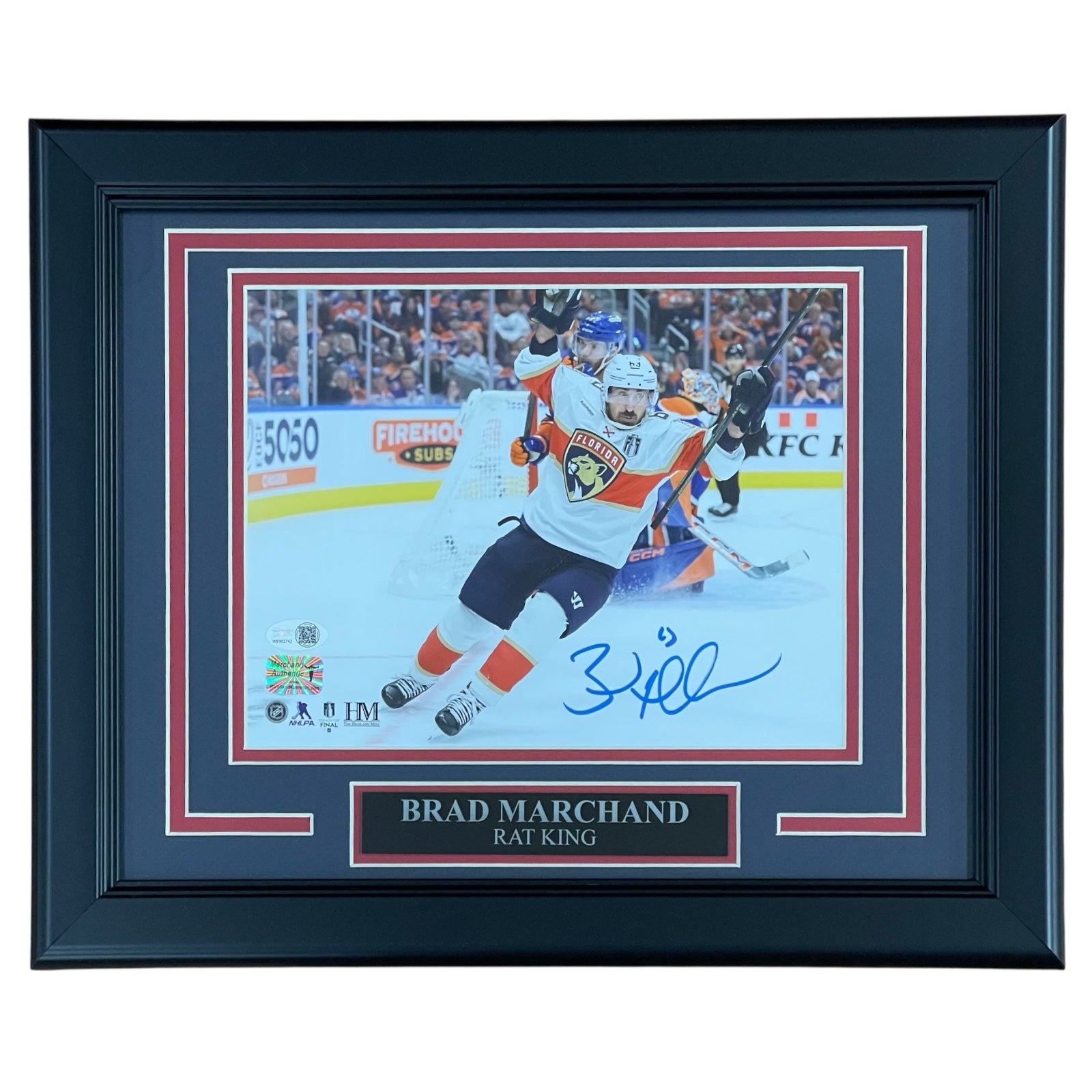 Brad Marchand Autographed Florida Panthers (Stanley Cup Goal) Deluxe Framed 8x10 Photo - JSA