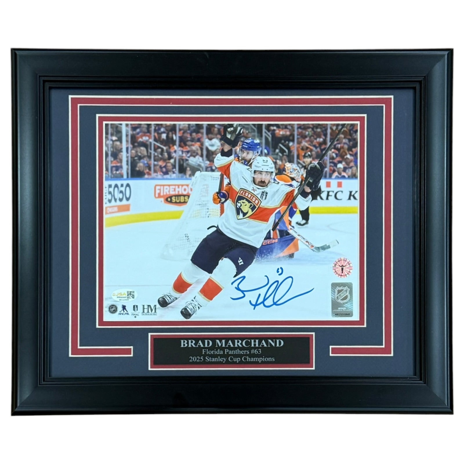 Brad Marchand Autographed Florida Panthers (Stanley Cup Goal) Deluxe Framed 8x10 Photo - JSA